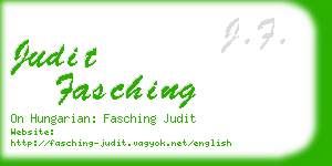 judit fasching business card